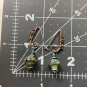 Tidepool Treasures - Artisan Made Lampwork Spiral  Earrings
