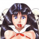 SALE 50% OFF Sexy Vampirella (Mature) 7" x 9 1/4" Original Watercolor Painting(OOAK) SALE 50% OFF Sexy Vampirella (Mature) 7" x 9 1/4" Original Watercolor Painting(OOAK)