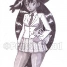 SALE 50% OFF Iris Pokemon Cute Schoolgirl 6 x 9 Original Pencil Drawing (OOAK) SALE 50% OFF Iris Pokemon Cute Schoolgirl 6 x 9 Original Pencil Drawing (OOAK)