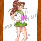 SALE 50% OFF Sailor Jupiter Makoto/Lita Kino Booty 8.5 x 11 Original Marker Drawing (OOAK) SALE 50% OFF Sailor Jupiter Makoto/Lita Kino Booty 8.5 x 11 Original Marker Drawing (OOAK)