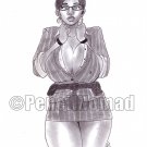 50% OFF SALE Sexy Thicc Oppai Sheva Alomar 8.5 x 11 Original Pencil Drawing (OOAK) 50% OFF SALE Sexy Thicc Oppai Sheva Alomar 8.5 x 11 Original Pencil Drawing (OOAK)