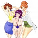 50% OFF SALE Sexy (Mature)Pokemon Milfs 11" x 11" Watercolor Painting(OOAK)