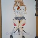 Sexy adult Hermione Granger 9" x 12" Original Watercolor Pinup(OOAK)