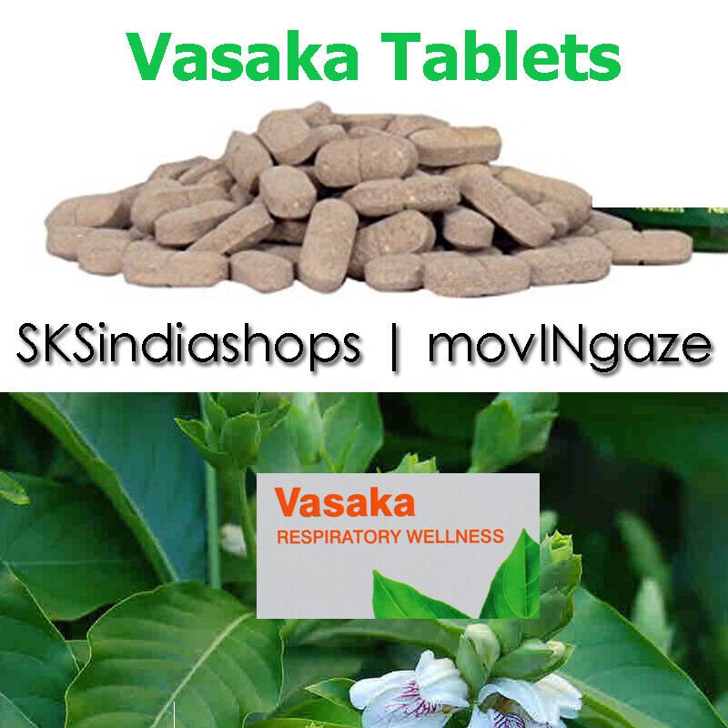 Vasaka 60 Tablets From Top Indian Herbal Brands | Pure Herb | Multi Pack Offer