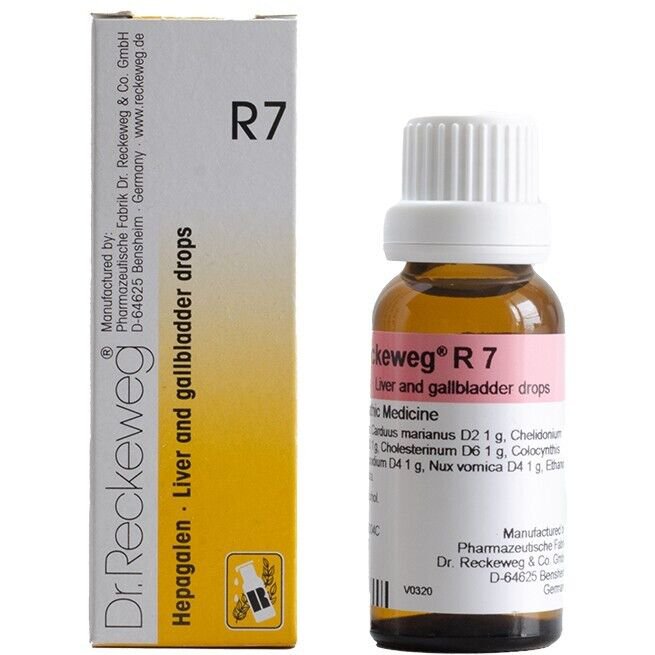 1x Dr Reckeweg Germany R7 Liver and Gallbladder Drops 22ml | 1 Pack