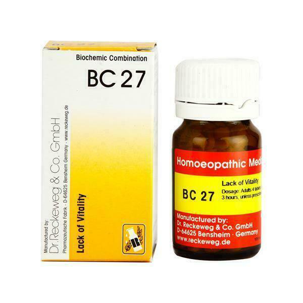 Dr Reckeweg Germany BC 27 (Bio-Combination 27) Tablets 20gm | Multi Pack