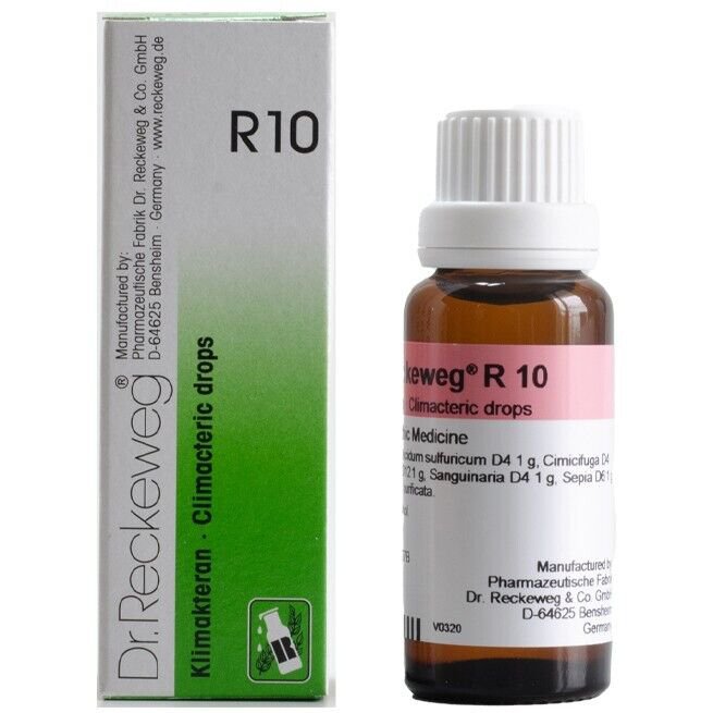 3x Dr Reckeweg Germany R10 Irregular Menstruation Drops 22ml | 3 Pack