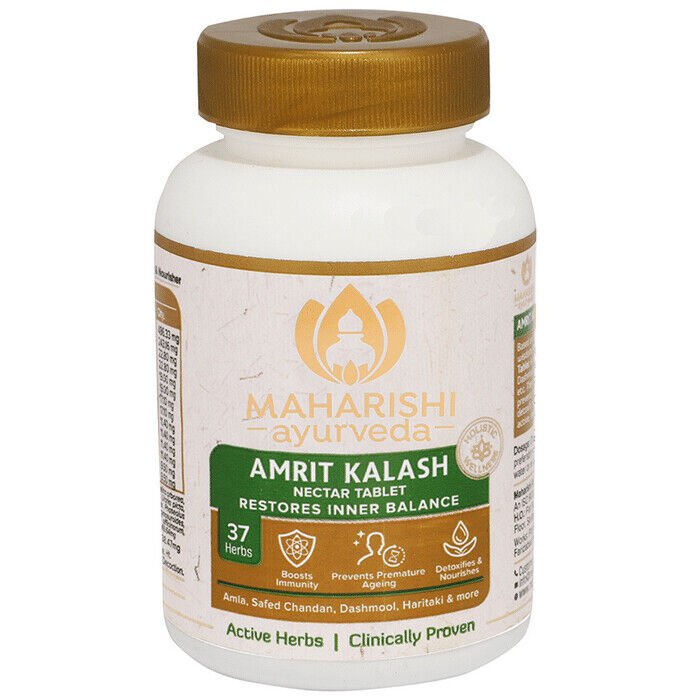 Maharishi Amrit Kalash Nectar MAK4 Sugar Free 60 Tablet 1000mg | Free Shipping