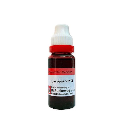 1x Dr Reckeweg Lycopus Virginicus Q Mother Tincture 20ml