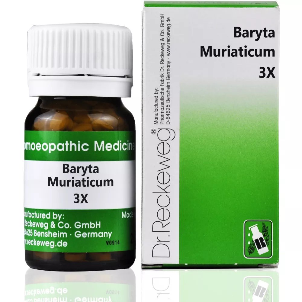 Dr Reckeweg Baryta Muriaticum 3X Trituration Tablets 20gm | Multi Pack