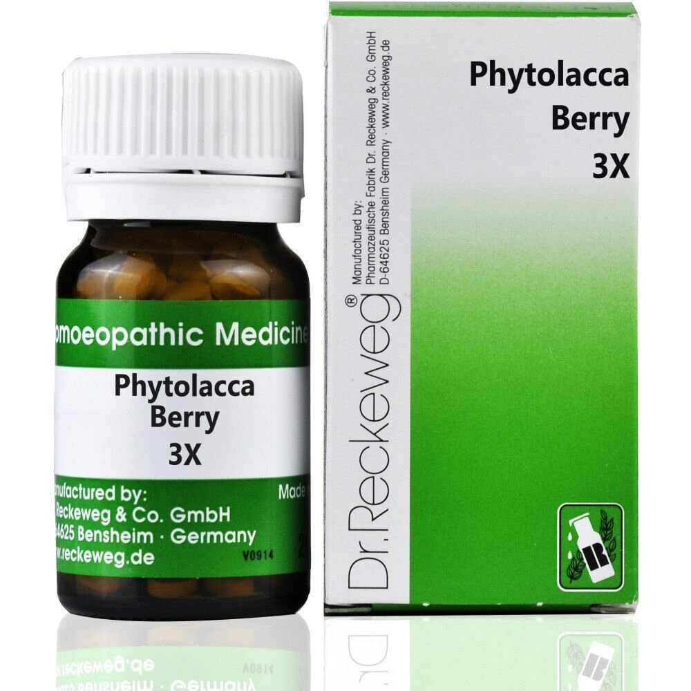 Dr Reckeweg Phytolacca Berry 3X Trituration Tablets 20gm | Multi Pack