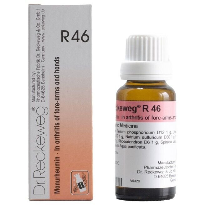 1x Dr Reckeweg Germany R46 Manurheumin Drops 22ml | 1 Pack
