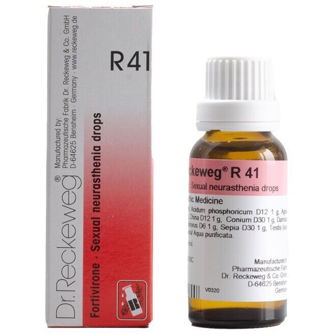 Dr Reckeweg Germany R41 Vitality Drops 22ml | 1,3,5 Pack