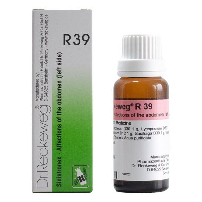 1x Dr Reckeweg Germany R39 Sinistronex Drops 22ml | 1 Pack