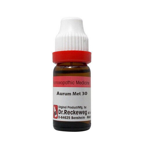 Dr Reckeweg Aurum Metallicum 30CH 200CH 1M 10M 50M CM Dilution 11ml