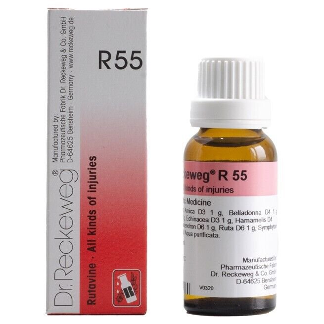 Dr Reckeweg Germany R55 Injuries Drops 22ml | 1,3,5 Pack
