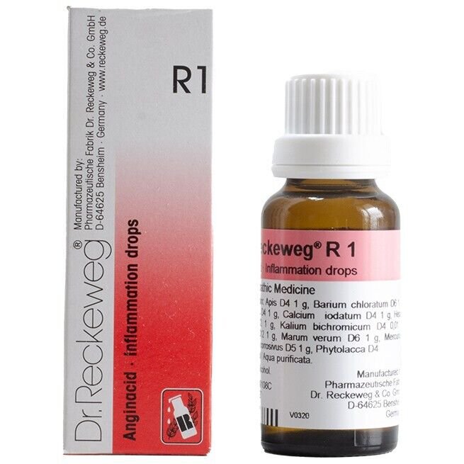 1x Dr Reckeweg Germany R1 Inflammation Drops 22ml | 1 Pack