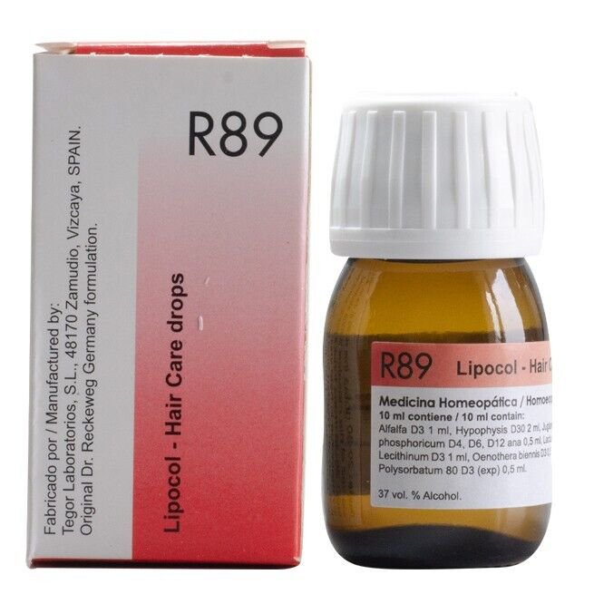 3x Dr Reckeweg Germany R89 Hair Care Drops 30ml | 3 Pack