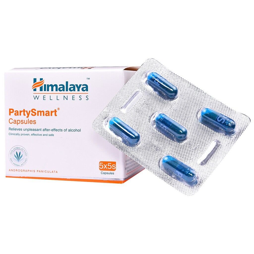 Himalaya Herbal PartySmart 25 Capsules | 8 Pack