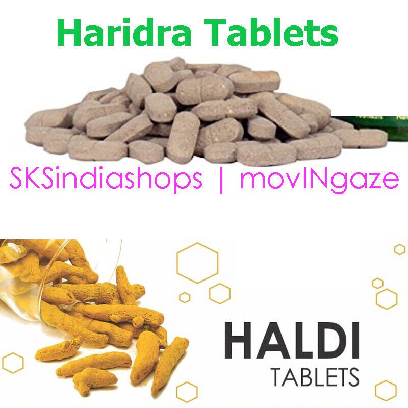 Haridra 60 Tablets From Top Indian Herbal Brands | Pure Herb | Multi Pack Offer