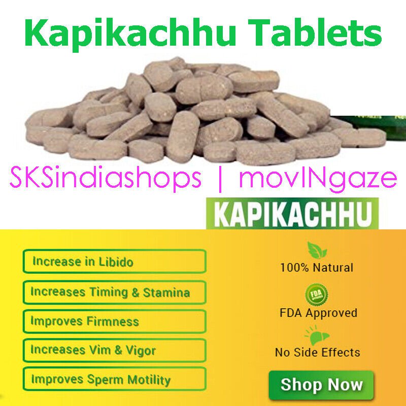 Kapikachhu 60 Tablets From Top Indian Herbal Brands | Pure Herb | Multi Pack