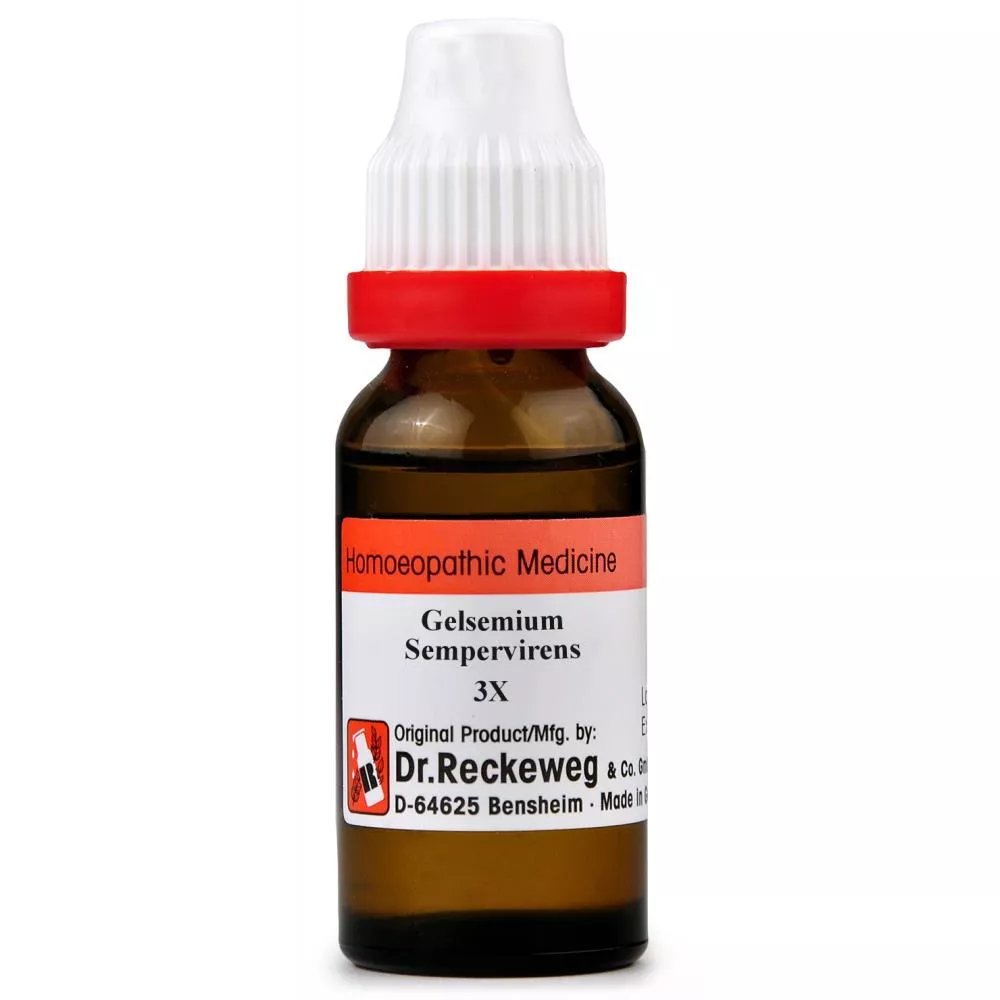 1x Dr Reckeweg Gelsemium Sempervirens 3X Dilution 11ml