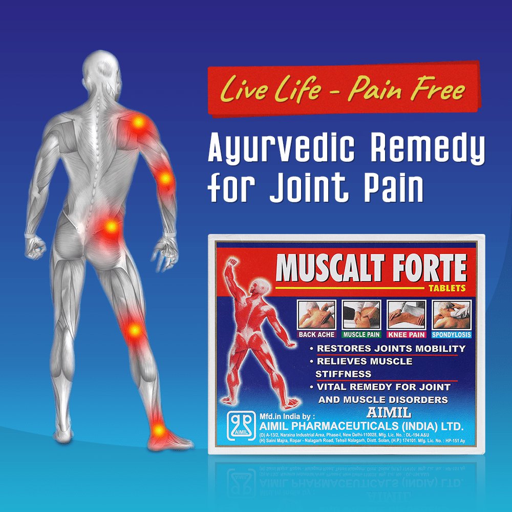 Aimil Muscalt Forte 30 Tablets For Joint Pain | Pack of 1,2,3,4,5,10 Strip