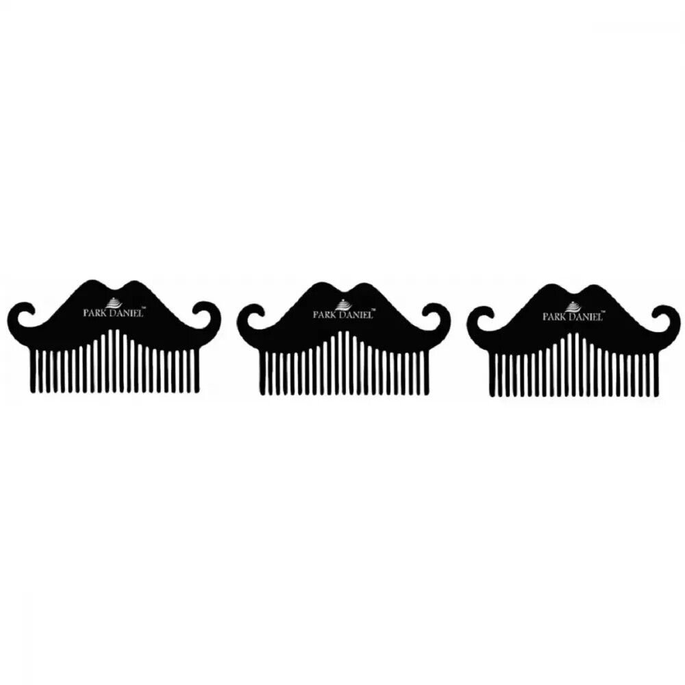 Park Daniel Mustache Beard Comb (1pcs, Pack of 3)