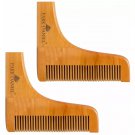 Park Daniel Wooden L Shaped Beard Comb (2pcs, Pack of 2)