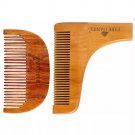 Park Daniel Wooden C Shaped + L Shaped Beard Comb (Each 1Pcs) (1Pack)