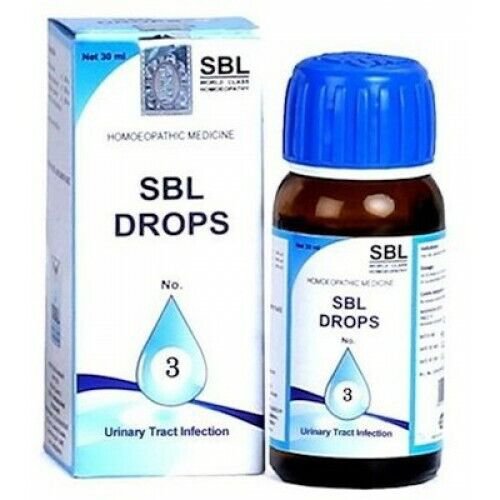 SBL Drops No.3 For Urinary Tract Infection 30ml