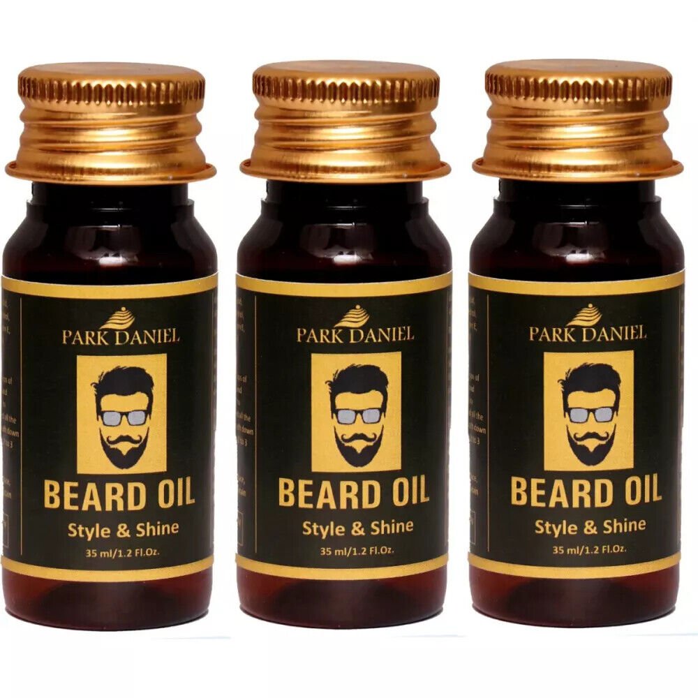 Park Daniel Beard Oil Beard Hair Growth (35ml, Pack of 3)