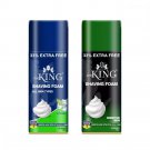 Vetoni Shaving Foam Combo Of 2 (Icy Cool Blue + Sensitive Green)(Each 400G)