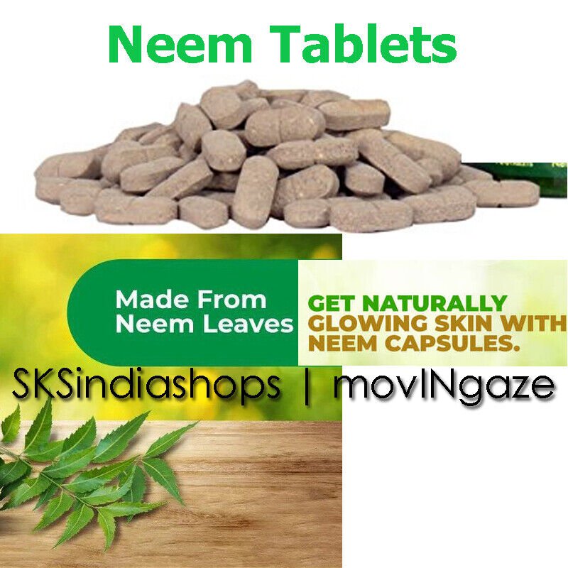Neem 60 Tablets From Top Indian Herbal Brands | Pure Herb | Multi Pack Offer