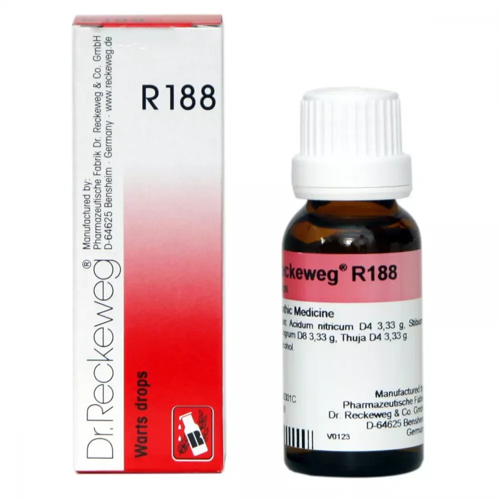Dr Reckeweg R188 -Warts Drops Drops 22ml