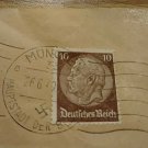Deutfches Reich 10 Germany Stamp - Off center.