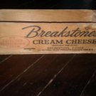 TWO Original Vintage Cheese Wooden Boxes- Breakstone and Kraft