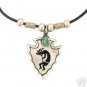 KOKOPELLI ON ARROWHEAD EARTH SPIRIT NECKLACE