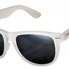 FROST MIRROR PC LENS RETRO STYLE SQUARE PLASTIC FRAME SPRING TEMPLE