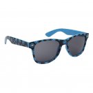 BLUE HAPPY FACE PLASTIC FRAME WAYFARER STYLE SUNGLASSES