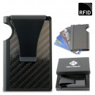 Carbon Fiber Wallet for Men – Money Clip &RFID Anti-Theft Card Holder – Minimalist Accessory