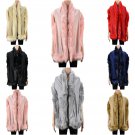 Womens Fur Shawl Scarf Poncho Us Seller Great Quality