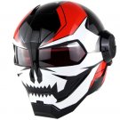 Motorcycle Helmet (Gloss White Black)
