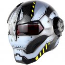 Motorcycle Helmet (Gloss Silver Black)