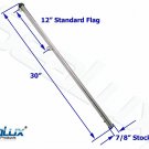 SeaLux Marine Boat 30" Flag Stanchion Pole OEM Quality 7/8" stock