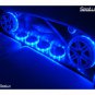 SeaLux SS LED Drink Holder with illuminated Blue LED Ring Belt for Marine Boat