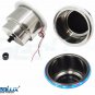 SeaLux SS LED Drink Holder with illuminated Blue LED Ring Belt for Marine Boat