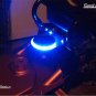 SeaLux SS LED Drink Holder with illuminated Blue LED Ring Belt for Marine Boat