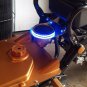 SeaLux SS LED Drink Holder with illuminated Blue LED Ring Belt for Marine Boat