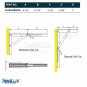 SeaLuxâ„¢ Stainless Steel Marine Boat Folding Table Chair Bracket